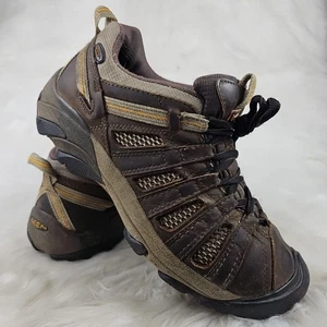 KEEN Brown Leather Outdoor Hiking Shoes Boots Mens Size US 9.5M EUR 42.5 - Picture 1 of 9
