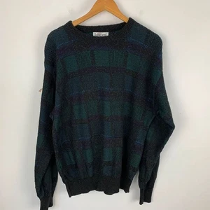Vintage Jantzen Jumper Mens Large Geometric Pattern Retro 90s Made in USA - Picture 1 of 10