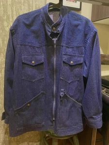 Handmade Blue Chore Coat XL - Picture 1 of 2