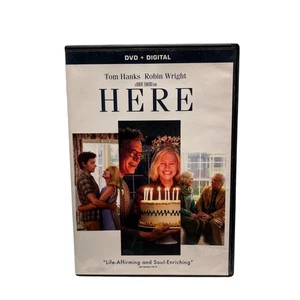 Here (2024) DVD Comedy Drama Tom Hanks Robin Wright Robert Zemeckis D10 - Picture 1 of 6