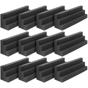 12Pcs Acoustic Panels Bass Trap Corner Studio Foam Sound Insulation Pad7251 - Picture 1 of 8