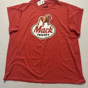 Mack Truck Bulldog Graphic T-Shirt, rot, Herren Größe 3XL - Bild 1 von 5
