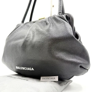 Bolso de Hombro Balenciaga Cloud Bolso de Mano Negro Refuerzo Para Mujer USADO DE JAPÓN - Imagen 1 de 20