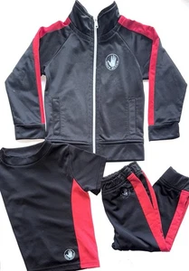 Body Glove Conjunto Chaqueta Camiseta y Pantalón Negro Rojo 24 Meses - Imagen 1 de 6