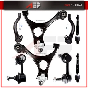 8 Pair Front Tie Rod End Sway Bar Link Control Arm Steering Kit For HONDA CIVIC - Picture 1 of 12