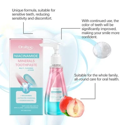 +Niacinamide Toothpaste Effectively Whitens Teeth & Stains From Teeth M4M0 - Image 1 of 4