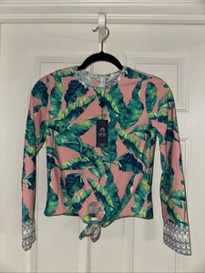 CABANA LIFE Girl’s Colorful Rashguard Size 14 NWT UPF 50+ - Picture 1 of 5