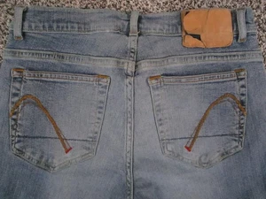 Guess Jeans Womens 26 Blue Stretch Denim Flare Bootcut Made Mexico 26x32 - Picture 1 of 13