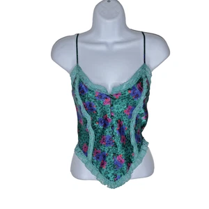 Vtg 90s Victorias Secret Camisole Tank Top Sz S Gold Label Lace Romantic Fairy - Picture 1 of 6