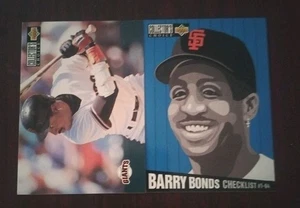 1994 Upper Deck Collector's Choice - Team Checklist Barry Bonds #338 - Bild 1 von 2