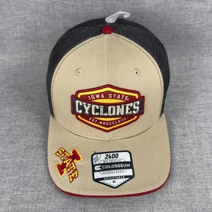 Iowa State Cyclones Mütze Kappe Druckknopflasche Herren hellbraun schwarz NCAA Football Trucker Mesh - Bild 1 von 10