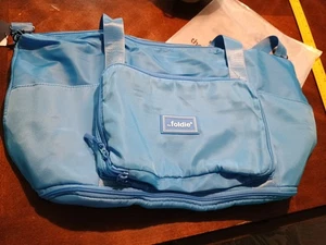 NEW The Foldie Multipurpose Travel Bag - Light Baby Blue 22'W x 14"H x 8"D - Picture 1 of 8
