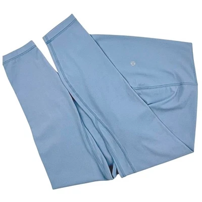 Leggings de tiro alto Lululemon Align talla 8 azul vapor mantecoso suave minimalista yoga Foto 1 de 4
