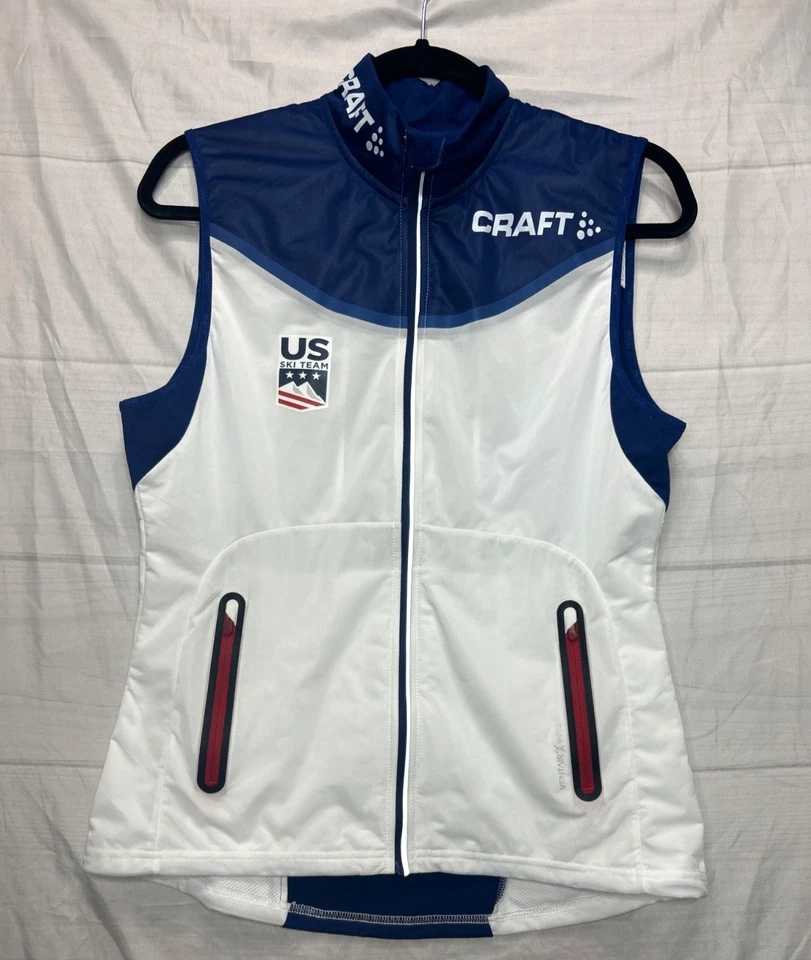 Jaqueta Colete Artesanal USST Intensidade Feminina Média Branca/Thunder Esqui Esporte Nova Com Etiqueta - Imagem 1 de 4