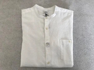 NEXT Men's "Grandad" Style Linen Blend Shirt. BNWT. 3XL. - Picture 1 of 5