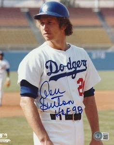 DON SUTTON Signed Los Angeles DODGERS 8x10 PHOTO w/ Beckett COA (BAS) & HOF Insc - Picture 1 of 1