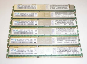 LOT of 6-IBM 8GB REG ECC Memory-RAM-46C7455-49Y1441-HS22-HS22V-VLP-Low Profile - Picture 1 of 1