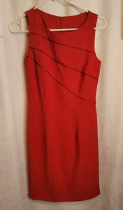Vintage Farouche by Lori Weidner Red Shift Dress with Beading 4 - Picture 1 of 7