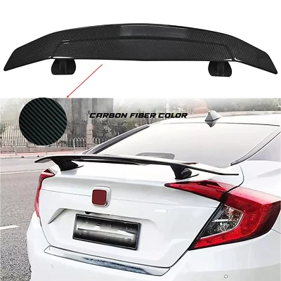 52" Carbon Fiber Spoiler Wing Rear Trunk Wing GT Style For Honda Accord Y Foto 1 de 4