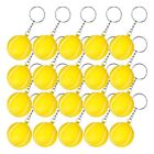20 Pack Tennis Ball Yellow Keychains for Party Favors Party Bag Gift Fillers Y3F