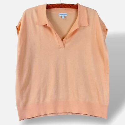 Suéter de punto Calvin Klein para mujer talla XL cuello melocotón sin mangas cuello dividido Foto 1 de 4