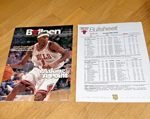 2001 CHICAGO BULLS PROGRAM W/ BULLSHEET vs. Cleveland Cavaliers - Picture 1 of 14