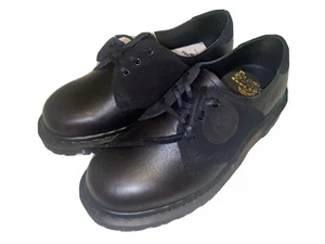 Dr Martens Made In England C.F. Stead Leather Saddle Derby Black 1461 LL26 Sz 5 - Picture 1 of 10