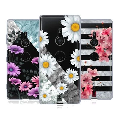FUNDA HEAD CASE DESIGNS MÁRMOL Y FLORES GEL SUAVE PARA TELÉFONOS SONY 1 Foto 1 de 4