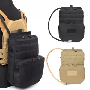 Tactical Molle Vest Hydration Backpack Pouch Outdoor Sports Hiking Water Bag 3L - Picture 1 of 22