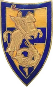 Etat Major des Forces Mobiles du LEVANT, croix bleue,Drago Bérenger Déposé(2679) - Picture 1 of 2