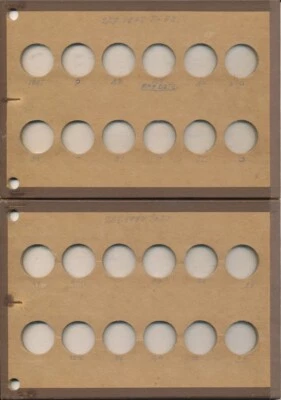 Tablero de monedas Wayte Raymond No. 416 cuartos de galón en blanco de Estados Unidos Foto 1 de 2