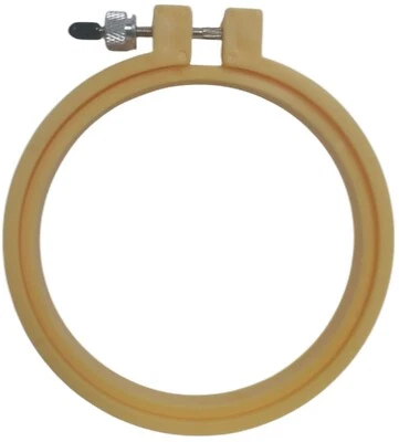 Susan Bates Yellow Hoop-La Embroidery Hoop 4 Inch - Image 1 of 3