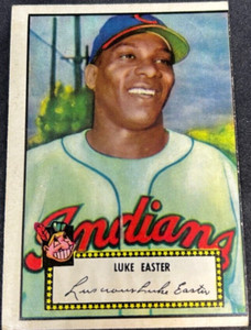 1952 Topps Baseball Card Luke Easter #24 EX-EXMT RANGE O/C BV $80 SL