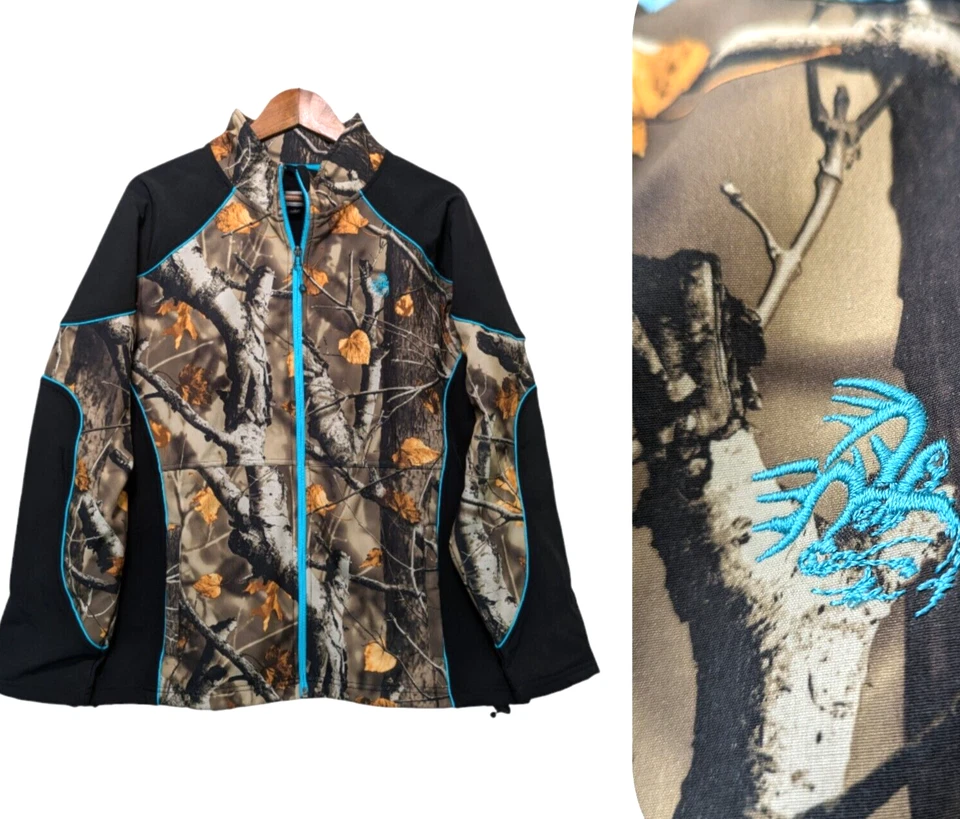 Legendary Whitetails Camouflage Hunting Jacket Women XL Timber Creek Fleece line - Image 1 of 4