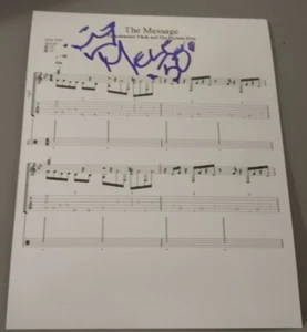 FURIOUS 5 SINGER MELLE MEL SIGNED THE MESSAGE 8X10 SHEET MUSIC PHOTO PROOF RARE - Picture 1 of 3