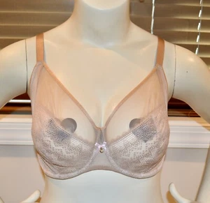 Chantelle Revele Moi Underwire Bra 1571 Nude (Beige) Size 34 H (DDDDD) - Picture 1 of 19