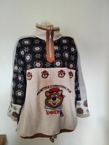 Vintage C&A Fleece Sweatshirt Size L Unisex 1980s 90s - Picture 1 of 10
