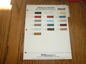 1979 AMC NASON Paint Chips --Vintage - Bild 1 von 1