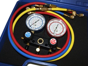 REFRIGERATION 2 WAY 36' GAUGE MANIFOLD SET R134A R22 & SHUTOFF RG2244 - CH2244 - Imagen 1 de 1