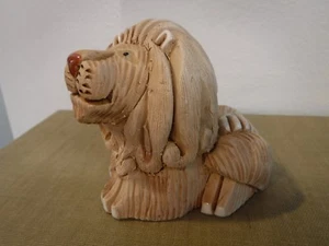 Artesania Rinconada GRANDE LEONE #61 ceramica ceramica statuina argilla re Uruguay - Foto 1 di 5