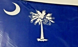 Flag South Carolina Flag 3'x5' polyester grommets indoor outdoor - Picture 1 of 2