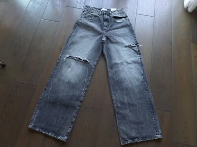 New Latest ICON DENIM LA relaxed ripped gray 100% cotton denim jean sz 30, $160! - Image 1 of 4