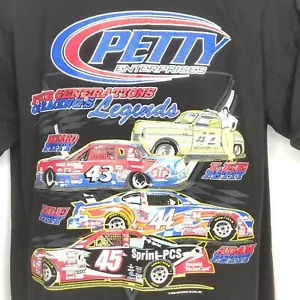 T-shirt vintage 2000 Petty Enterprises taglia L Lee Richard Kyle Adam Petty - Foto 1 di 6