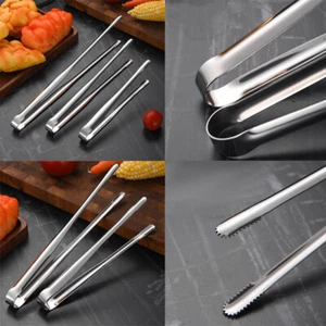 Lebensmittel Steak Clip Küche Backen Werkzeuge 304 Edelstahl Brot Grill Zange - Bild 1 von 12