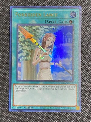 YuGiOh! - Forbidden Lance RA02-EN058 Ultra Rare 1st Edition Near Mint - Image 1 of 2