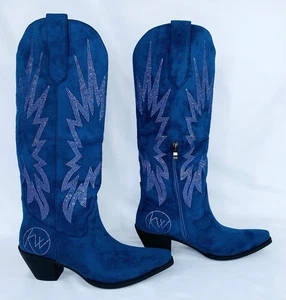 Wetkiss Damen moderne Cowboystiefel - Waldrup Blue Cowboystiefel - 7,5 - Neu im Karton - Bild 1 von 11