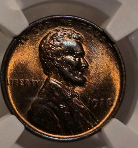 1928-P Lincoln Wheat Cent NGC MS 64 RB, Toned,Beauty - Picture 1 of 5