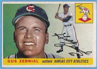 1955 Topps #110 Gus Zernial. Kansas City Athletics. VG/EX. - Image 1 of 2