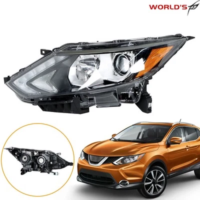 For 2017 2018 2019 Nissan Rogue Sport Halogen Headlight Assembly black Left Side - Image 1 of 4