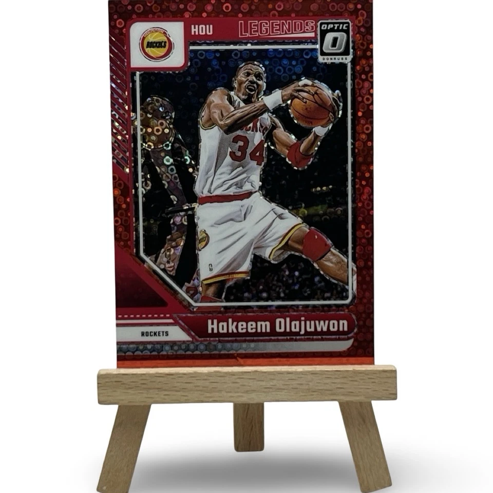Donruss Optic Hakeem Olajuwon Fast Break Red 2024-25/75 #249 Houston Rockets Foto 1 de 2